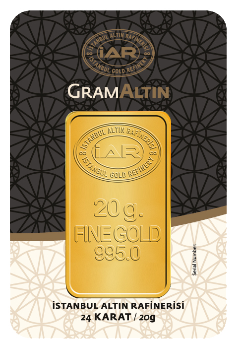 Külçe Altın - 20 Gr
